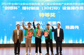 祝賀！國賽-“創(chuàng)想杯”增材制造設(shè)備操作員決賽隆重閉幕！